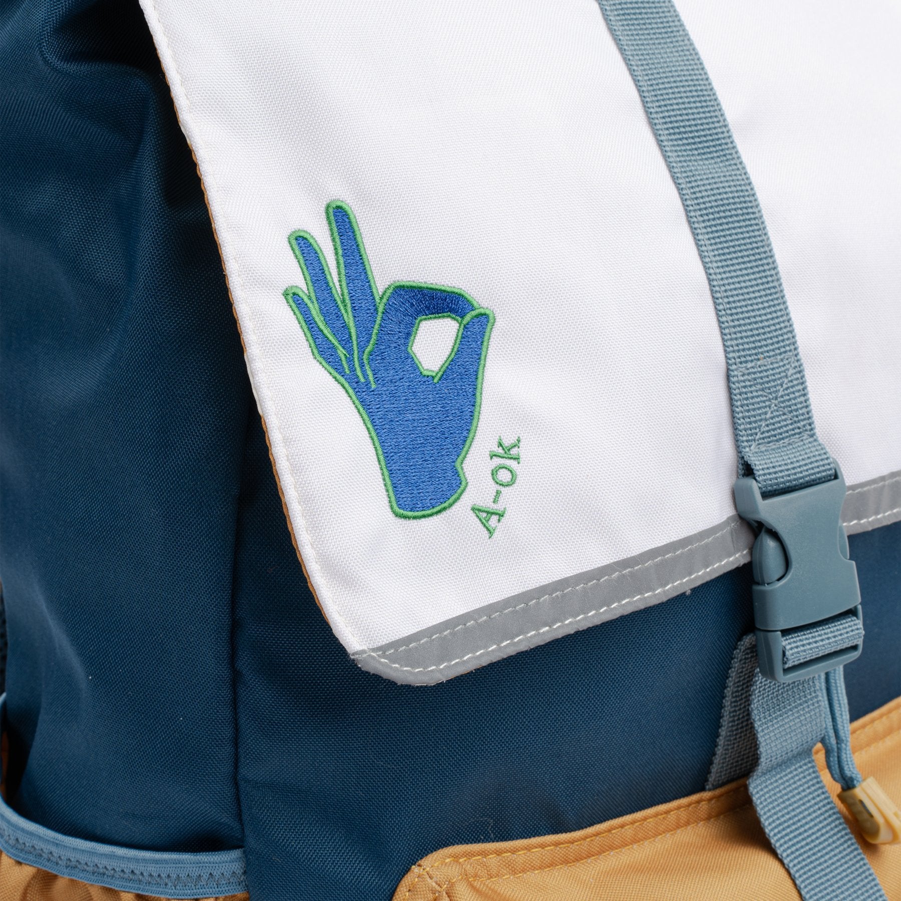 Luxkids Aps FABELAB A-OK Large vaikiška kuprinė 14 l, perdirbtas poliesteris - Image 6