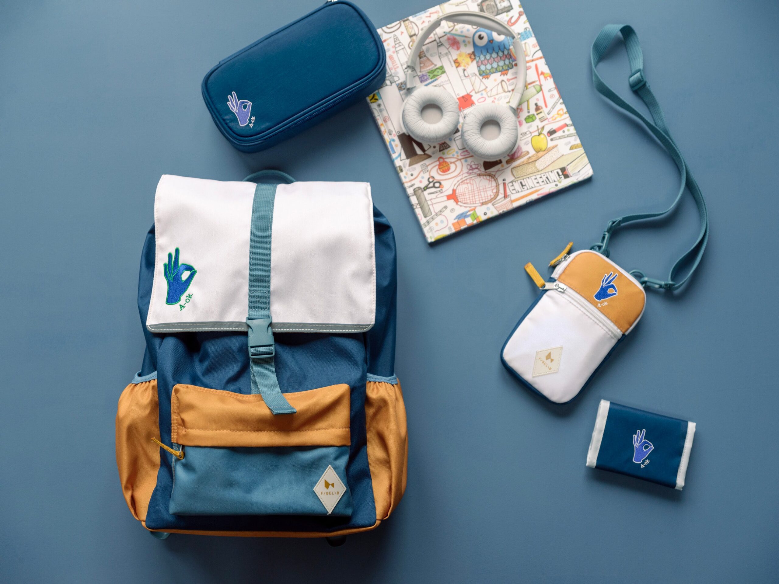 Luxkids Aps FABELAB A-OK Large vaikiška kuprinė 14 l, perdirbtas poliesteris - Image 7