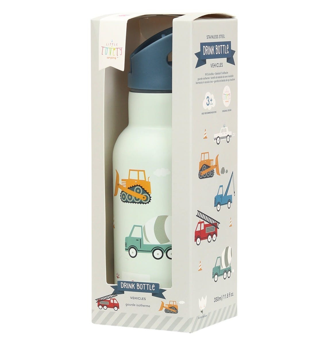A Little Lovely Company Vaikiška termo gertuvė „Vehicles“ 350ml - Image 2