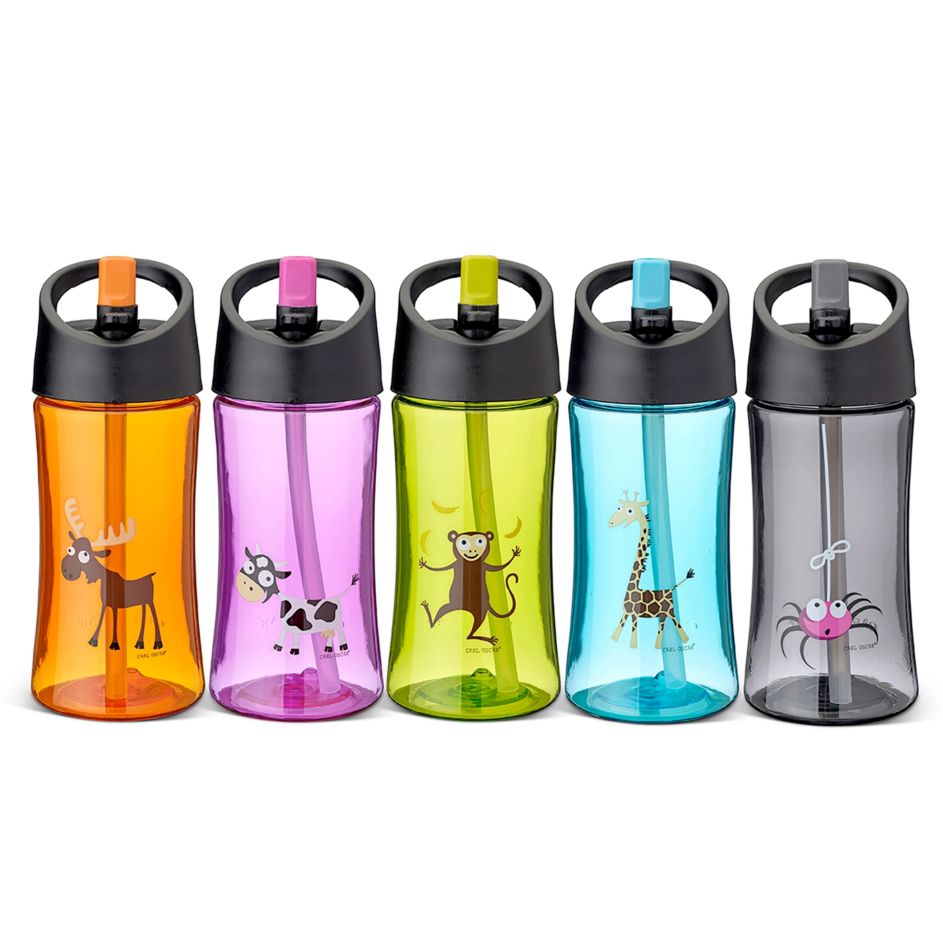 Carl Oscar Vaikiška tritano gertuvė su šiaudeliu 350ml „ŽIRAFA“ – BPA free - Image 3