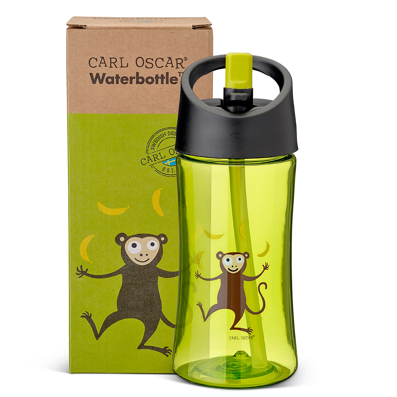 Carl Oscar Vaikiška tritano gertuvė su šiaudeliu 350ml „BEŽDŽIONĖLĖ“ – BPA free