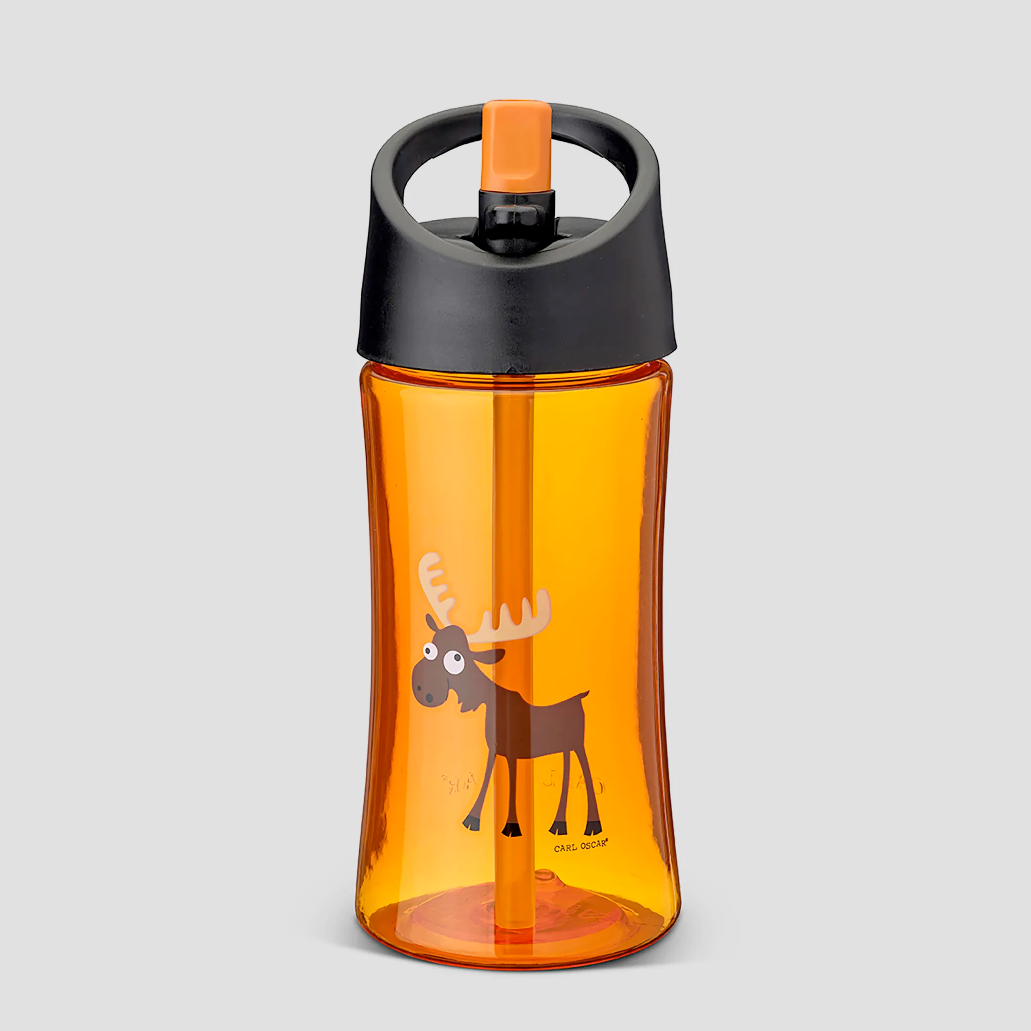 Carl Oscar Vaikiška tritano gertuvė su šiaudeliu 350ml „BRIEDIS“ – BPA free - Image 2