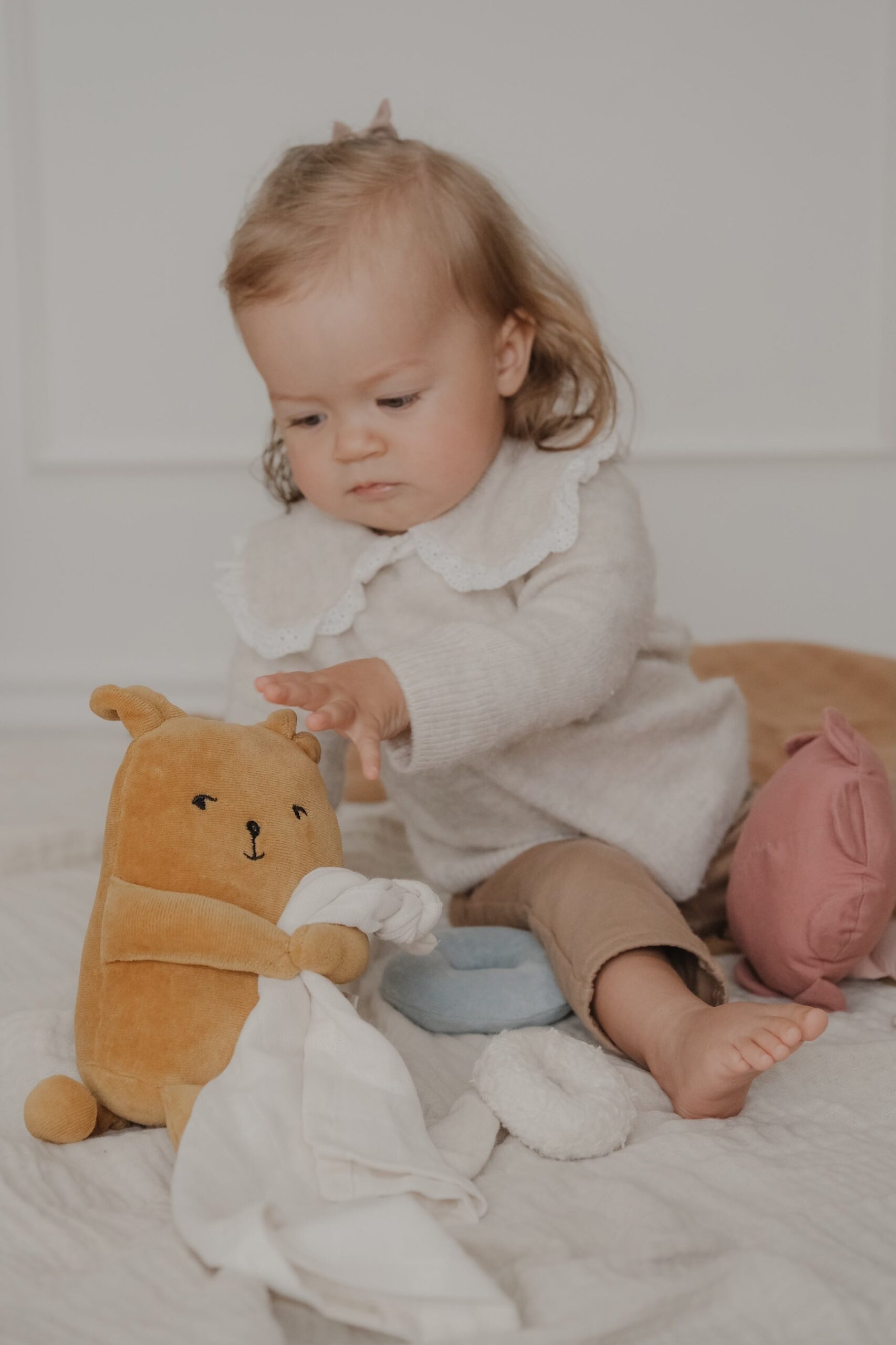 Luxkids Aps Fabbie Music Box Minkštas pliušinis muzikinis žaislas kūdikiams - Meška - Image 4