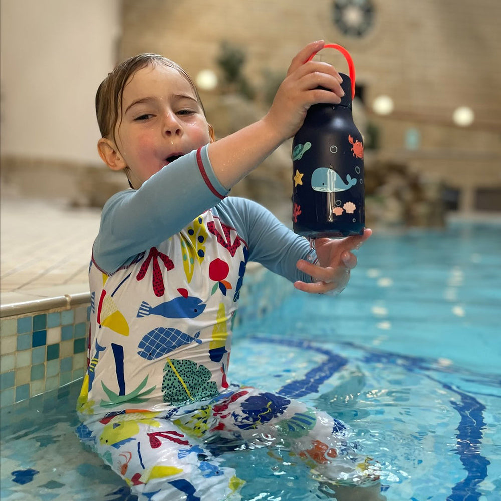 Lund Design Vaikiška gertuvė 400ml ir Pietų dėžutė 1200ml rinkinys vaikams Vandenynas - Image 3