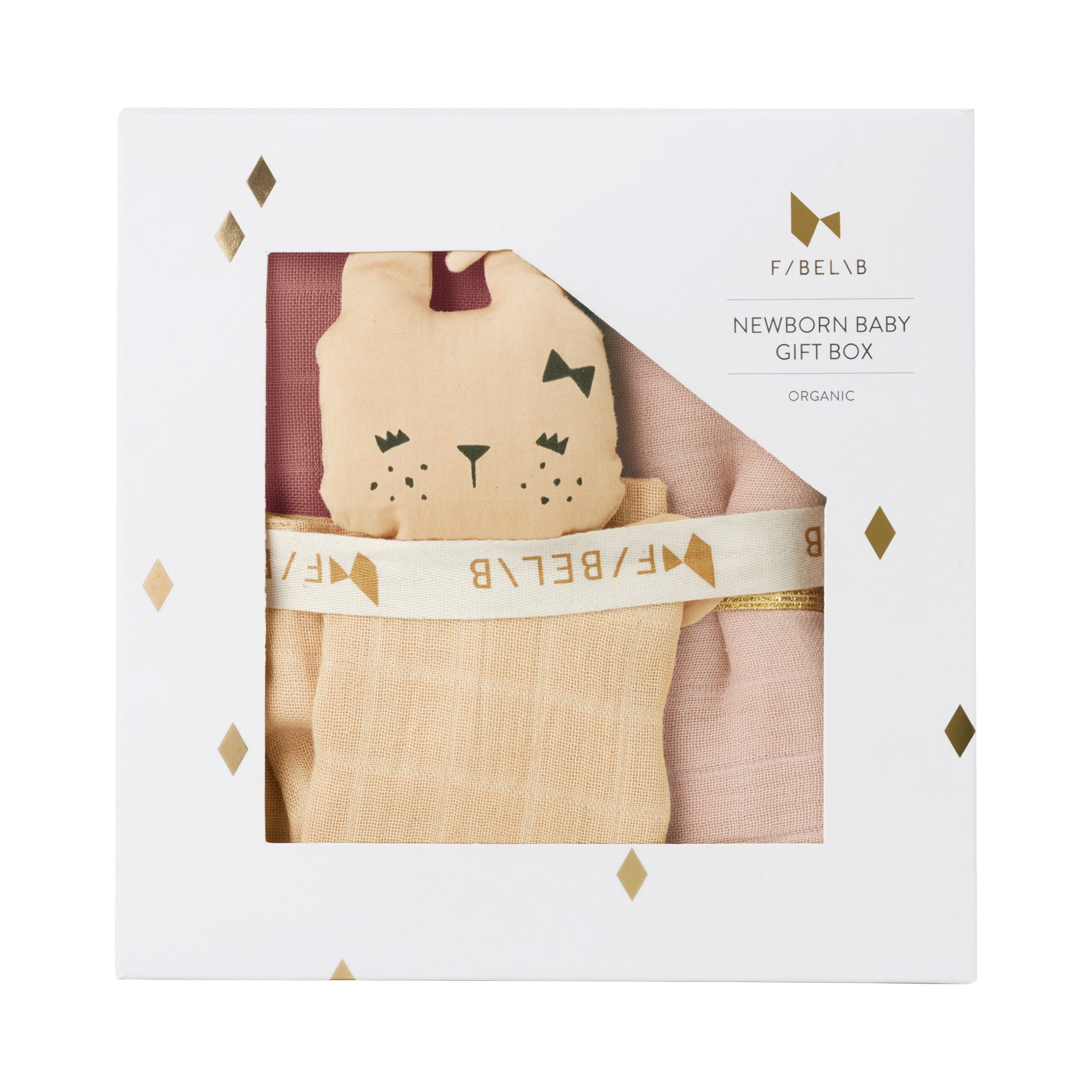 Luxkids Aps Naujagimio dovanų rinkinys 100% organinė medvilnė - FABELAB Dust Rose Mix