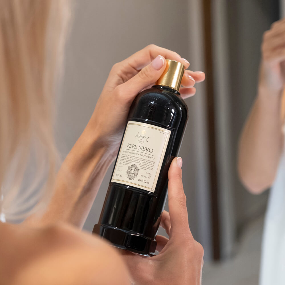 Logevy Firenze 1965 „Pepe Nero“ – Prabangus parfumuotas itališkas dušo gelis, 500 ml - Image 3