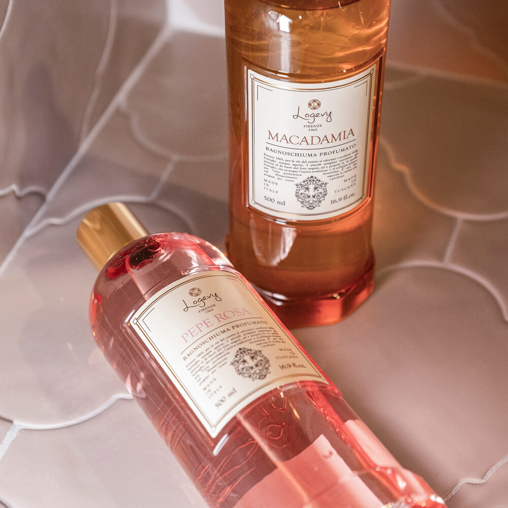 Logevy Firenze 1965 „Pepe Rosa“ – Prabangus parfumuotas itališkas dušo gelis, 500 ml - Image 4