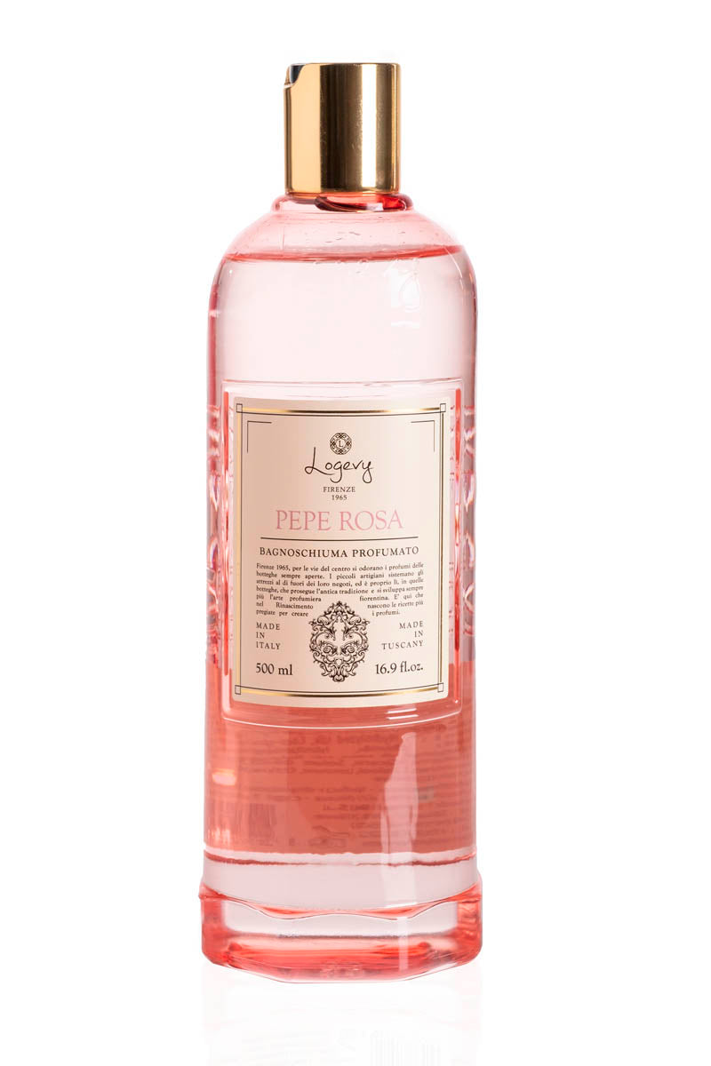 Logevy Firenze 1965 „Pepe Rosa“ – Prabangus parfumuotas itališkas dušo gelis, 500 ml